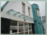 Cantilever Stainless Glass Canopy