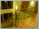 Frameless Glassbalustrade Oak Handrail