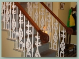 Cast Iron Balustrade Walnut Handrail