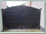 Metal Paneled Gate