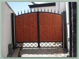 Wood and Wrought Iron Gate