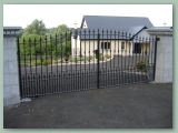Wrought Iron Curved gate