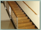 Closed Stringer Stairs Stainless Balustrade